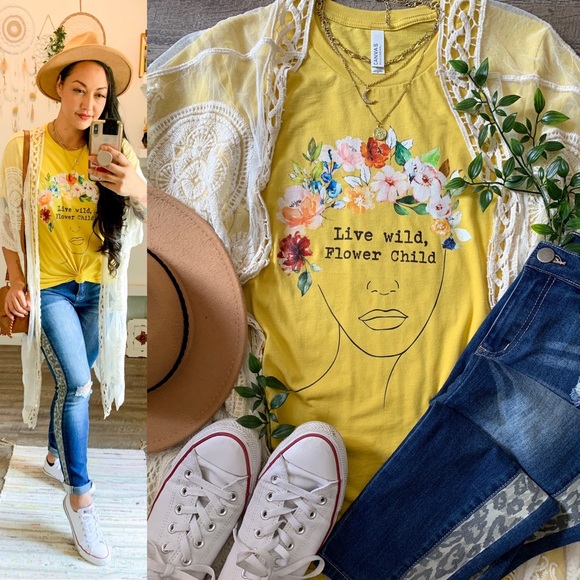 ARRIVED‼️ Wild, Flower Child Graphic Tee - Picture 2 of 4